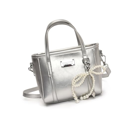 Elegante Umhängetaschen Mode Crossbody Taschen Mit Perlenbögen Anhänger PU Lederhandtasche Für Verschiedene Outfits Und Gelegenheit Frauenbeutel Elegante Umhängetaschen Mode Crossbody Taschen Mit Perlenbögen Anhänger PU Lederhandtasche Für Verschiedene Outfits Und Gelegenheit Frauenbeutel von UncleS