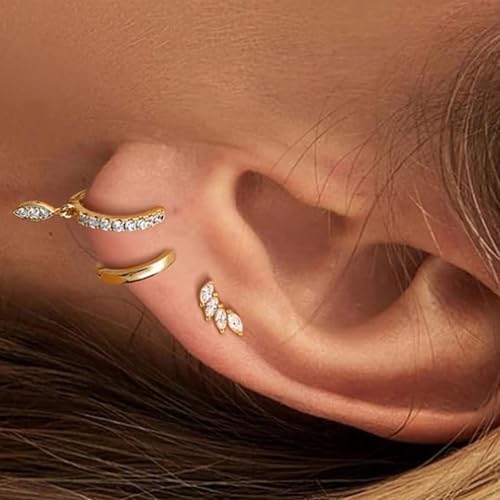 Elegante Zirkon Quastel Kettenohrringe Set Drop Ohrstolzen Für Moderne Frauen Mit Messingbeschichtung Und Dauerhaften Shines Messing Platted Schmuck von UncleS