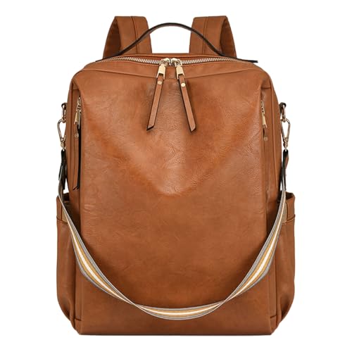 Eleganter Frauen Freizeit Rucksack Mit Geräumiger Innenräume PU Lederschule Für Frauen Und Student Travel Rucksack Geeignet von UncleS