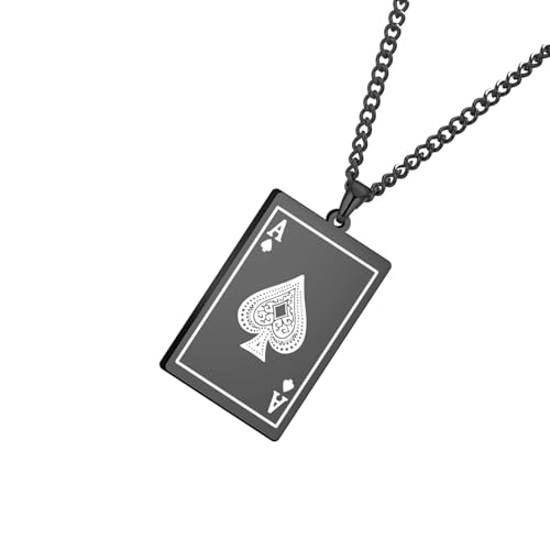 Fashion Card Charme Halskette Unisex Schmuck Mann Präsentieren Edelstahl Textur Geeignet Für Verschiedene Anlässe Edelstahl Halskette Fashion Card Charme Halskette Unisex Schmuck Mann Präsentieren Edelstahl Textur Geeignet Für Verschiedene Anlässe Edelstahl Halskette von UncleS