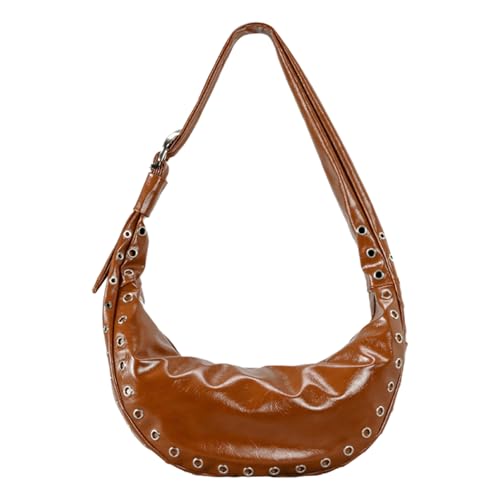 Frauen Dumplings Tasche Einfache Achselhöhle Trendy Geldbörse Mode Pendeln Nieten Unterarm Winter Schulter Winter Schulter Für Frauen Nieten Achselhaut Handtasche Dumplings von UncleS