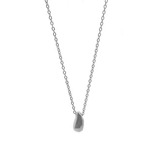 Frauen Halskette Gold Oder Versilbertes Wassertropfen Anhänger Schmuck Geschenk Für Mädchen Und Damen 40+5 Cm Kettenlänge Lockbone Kette Halskette von UncleS