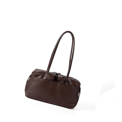 Frauen Koreanische Styles Umhängetasche PU Leder Achsel Unterarm Feste Farbhandtaschen Große Kapazität Achsel Für Pendeln Koreanische Stile Schulter Für Frauen Feste Farbpepit Obergrenze Handtasche von UncleS
