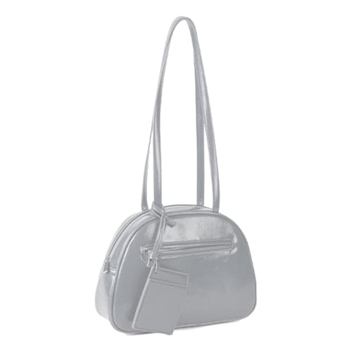 Frauen Mehrzweck Koreanische Stile PU Schulter Handtasche Hochglänzendes Finish Modische Kleine Tasche Unterarm Satteln Geldbeutel PU Leder Kleine Tasche von UncleS