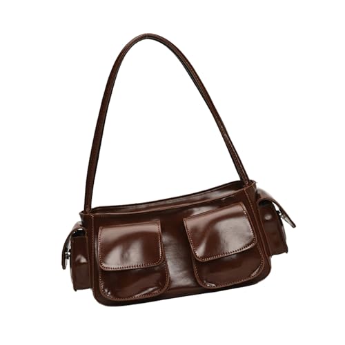 Frauen Tasche PU Leder Achsel Tendy Handtasche Multi Tockets Achselhöhle Einkaufen Dating Koreanische Stile Schulter Frauen Mode Achsel PU Leder Unterarm Koreanische Stile von UncleS