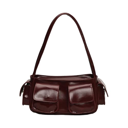 Frauen Tasche PU Leder Achsel Tendy Handtasche Multi Tockets Achselhöhle Einkaufen Dating Koreanische Stile Schulter Frauen Mode Achsel PU Leder Unterarm Koreanische Stile von UncleS