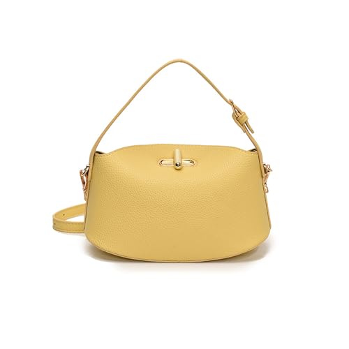 Frauen Tasche Retro Schulter Fashion Crossbody Handtasche Und Geldbeutel PU Leder Eimer Einfache Messengerinnen Frauen Retro Schulter PU Leder Crossbody Female Eimer von UncleS