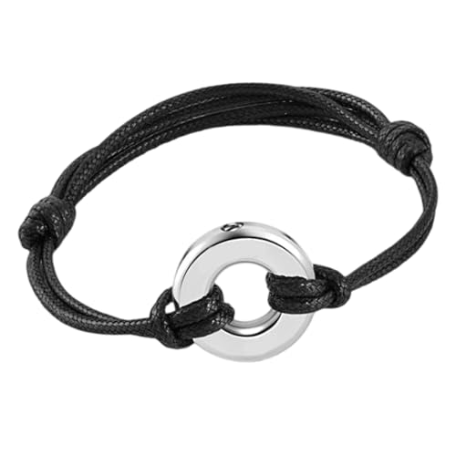 Gedenkeinbattung Aschehalter Armband Edelstahl Und PU Leder Armband Einstellbare Länge Handchain Accessoire Ashes Keepsakes Wristlet von UncleS
