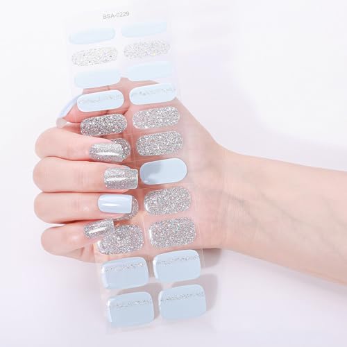 Gelnägelapplikationen, Glitzer, volle Wraps, modische Augendesigns, lange Trageweise, Maniküre-Zubehör für Damen, Anfängerfreundliches Nagel-Set von UncleS