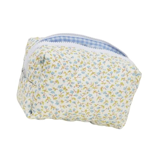 Gesteppte Blumenwatte Make Up Beutel Großkapazität Toilettenbeutel Frauen Tragbares Kosmetik Für Reisen Und Haushaltsgebrauch Blumenstrudel Make Up von UncleS