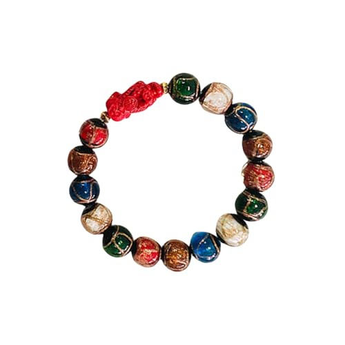Handgefertigtes Tierarmband Perlen Handchain Fashion Accessoire Stylish Schmuck Für Den Anziehung Wohlstand Und Erfolg Natürliches Glasperlenarmband von UncleS
