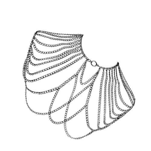 Herren Fashion Metal Body Chain Halskette Für Nachtclubs Und Partys Schulter Accessoire Mit Tassels Nightlife Accessoires Party Körperkette von UncleS