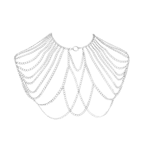 Herren Fashion Metal Body Chain Halskette Für Nachtclubs Und Partys Schulter Accessoire Mit Tassels Nightlife Accessoires Party Körperkette von UncleS