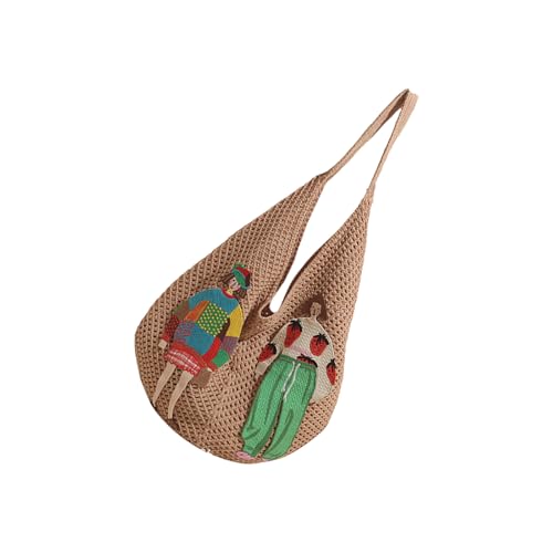 Koreanische Stile Strandtasche für Frauen Schultertasche Große Kapazität Achsel Trendy Handtasche Gewebte Achsel Alltag Frauen Stricken Schulter Koreanische Stile Handtasche Strand, khaki, One Size Koreanische Stile Strandtasche für Frauen Schultertasche Große Kapazität Achsel Trendy Handtasche Gewebte Achsel Alltag Frauen Stricken Schulter Koreanische Stile Handtasche Strand, khaki, One Size von UncleS