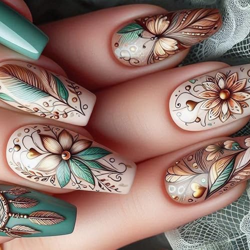 Künstliche Fingernägel, zum Aufkleben, für Damen und Mädchen, zum Aufkleben Künstliche Fingernägel, zum Aufkleben, für Damen und Mädchen, zum Aufkleben von UncleS