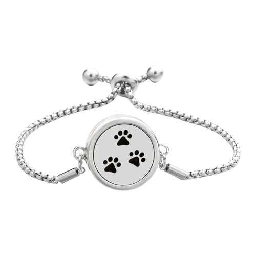 UncleS Lufterfrischer Parfums Öldiffusor Charme Armband Einstellbare Handchain Edelstahl Juwely Frauen Geschenk Parfümöl von UncleS