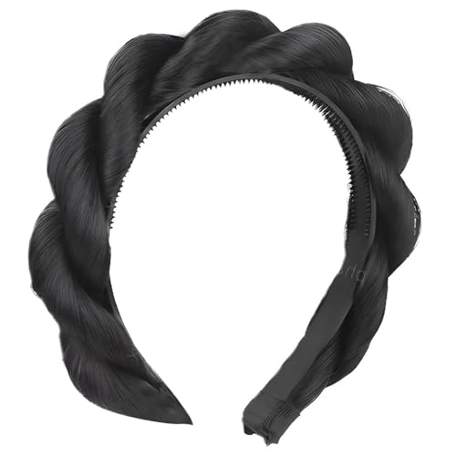 Mädchen Stirnband Geflochtene Haarverlängerungen Foto Requisiten Lässig Hoop Curly Extensions Cosplay Liefert Synthetische Haarstücke von UncleS