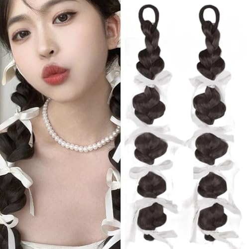 Mädchen Synthetische Haarstücke Haare Erweiterungen Geflochten von UncleS