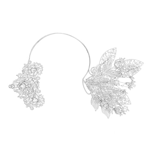Malaiisches Hochzeits-Stirnband für Braut mit eleganter Blume und Blättern, Abendparty, ästhetischer Haarreif, dekorative Krone, Haarreifen, Hochzeitshaarschmuck von UncleS