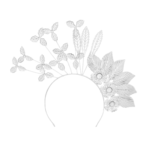 Malaiisches Hochzeits-Stirnband für Braut mit eleganter Blume und Blättern, Abendparty, ästhetischer Haarreif, dekorative Krone, Haarreifen, Hochzeitshaarschmuck von UncleS