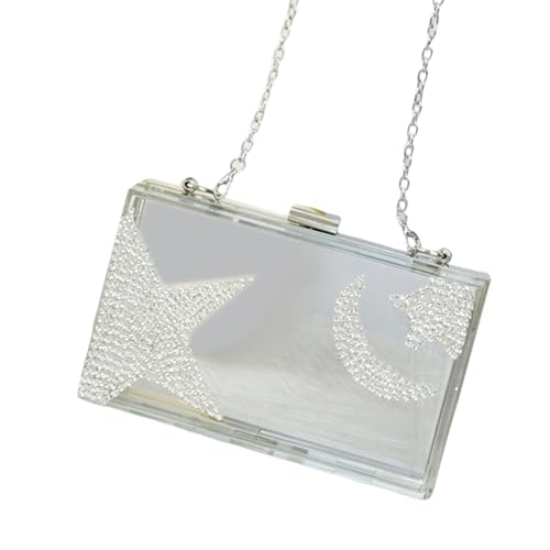 Mode Strasssteine Box Abendbein Mit Abnehmbarer Kettenumhängetasche Für Elegante Hochzeiten Und Partys Acrylhandtasche von UncleS