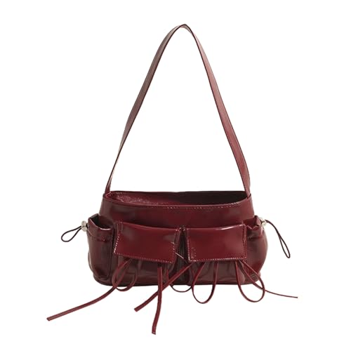 Modische Damen Süßer Bowknot Unterarmtasche Reißverschluss Schulter PU Leder Multi Taschen Handtasche Für Arbeit Und Reisen Koreanische Mode Schulter Modische Damen Süßer Bowknot Unterarmtasche Reißverschluss Schulter PU Leder Multi Taschen Handtasche Für Arbeit Und Reisen Koreanische Mode Schulter von UncleS
