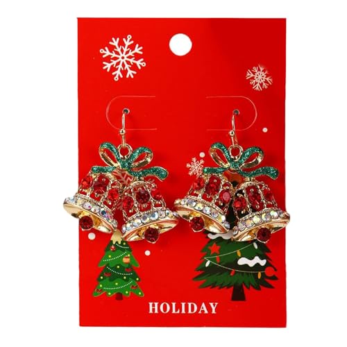 Modische Ohrringe in Weihnachtsform für Damen, hochglanzpolierte Legierung mit stabilen Designs, Schmuck-Accessoire, 3.6*3.3cm, Zink Modische Ohrringe in Weihnachtsform für Damen, hochglanzpolierte Legierung mit stabilen Designs, Schmuck-Accessoire, 3.6*3.3cm, Zink von UncleS