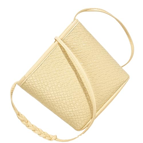 Modische Umhängetasche für Damen, koreanischer Stil, Schultertasche, Pendeln, lässig, Messenger für den täglichen Gebrauch, koreanischer Stil, Schultertasche, Pendeln, modischer Eimer, gelb, One Size Modische Umhängetasche für Damen, koreanischer Stil, Schultertasche, Pendeln, lässig, Messenger für den täglichen Gebrauch, koreanischer Stil, Schultertasche, Pendeln, modischer Eimer, gelb, One Size von UncleS