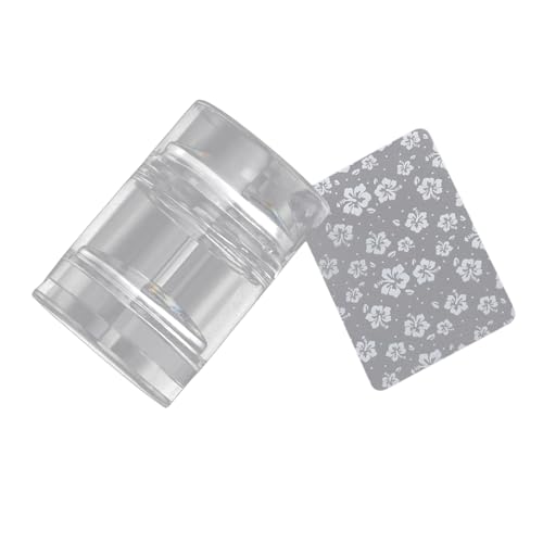 Nägel Kunst Stamper Klares Silikon Stempel Gelee Mit Schaber Für Nägel Dekore Transparent Sichtbarer Körper Nicht Falsch Planzipieren von UncleS