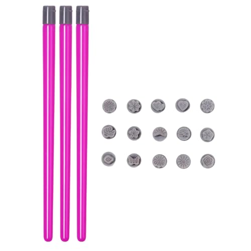 Nägel Stempel Stift Nägel Kunst Stempel Stift Set Schmetterling Blume Kunst Set Einfach zu bedienen Dotting Tool für Frau Nagel Nagel Punktierwerkzeug Schmetterling Blume für Frauen von UncleS