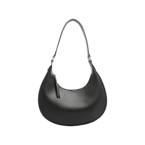 PU Leder Umhängetasche Für Frauen Stilvolle Achselhalte Geldbeutel Fester Farbpeakpit Trendy Handtasche PU Leder Schulter Für Frauen Handtasche Achsel Achselhöhle Unterarm von UncleS
