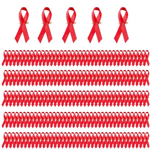 Packung Von 200 Solidarity Ribbon Pins Wohltätigkeitsbänder Freiwilliger Revertel Für Wohltätige Versammlungen Öffentliche Wohlfahrtsabzeichen von UncleS