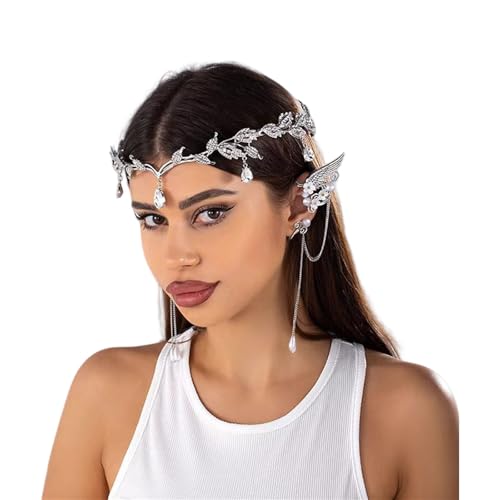 Praktisches Legierungshaar Accessoire Set Mit Strassstirnband Und Ohrclip Einzigartiger Haarclip Für Stilvolle Anlässe Täglicher Kleidung Schmuck von UncleS