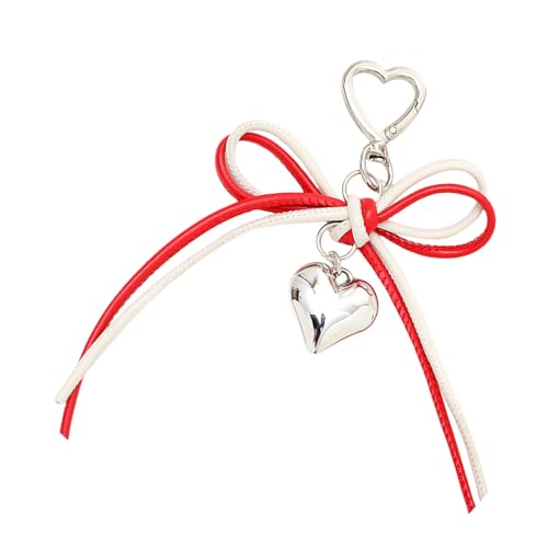 Raffinierte Bögen Keychain Fashion Heart Bag Anhänger Handtasche Dekoration Accessor von UncleS