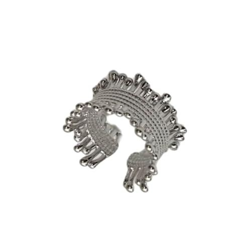 Resistente Metallgewebte Ringe Robustes Metall Geflochten Zartes Schmuck Verleiht Jedem Outfit Trendy Unisex Charme von UncleS