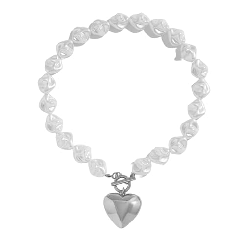 Romance Heart Hollow Designs Halskette/Armband Und Armband Set Mit Flachen Perlen Und Perlen Für Tägliche Verschleiß Oder Partys Perlenperlen Set Romance Heart Hollow Designs Halskette/Armband Und Armband Set Mit Flachen Perlen Und Perlen Für Tägliche Verschleiß Oder Partys Perlenperlen Set von UncleS