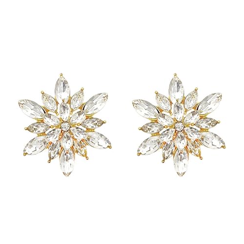 Schimmernde Strasssteine Blumenischen Ohrringe von UncleS