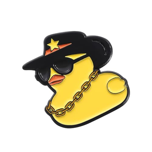 Schöne Metall-Brosche in Entchenform, unverwechselbare Enten-Metallnadel mit Verschluss, elegante Brosche für sicheres Tragen der Ente, Einheitsgröße, Wie beschrieben von UncleS