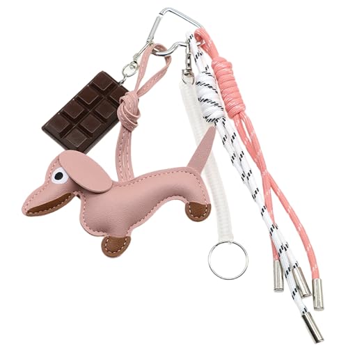 Schöner Schokoladenschlüsselring PU Keychain Kreative Auto Schlüsselkette Wurst Hund Schlüsselringe Hängen Ornamente Tasche Für Frau Schokoladenautos Schlüsselkette Wurst Hunde Schlüsselbund Nylon PU von UncleS