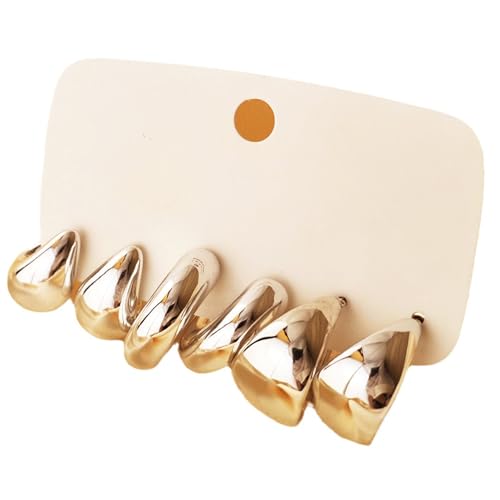 Set Von 6 C Form Tränendrop Dangle Ohrringe Elegante Wassertropfen Anhänger Handgefertigter Schmuck Für Frauen Und Mädchen Drop C Form von UncleS