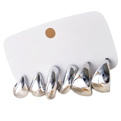 Set Von 6 C Form Tränendrop Dangle Ohrringe Elegante Wassertropfen Anhänger Handgefertigter Schmuck Für Frauen Und Mädchen Drop C Form von UncleS