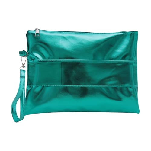 Shining Metallic PU Leder Umschlag Armband Clutches Bag Mehrzweck Handtasche Geldbörse Für Tägliche Verwendung Und Abendveranstaltung Praktische Handgelenkstasche von UncleS