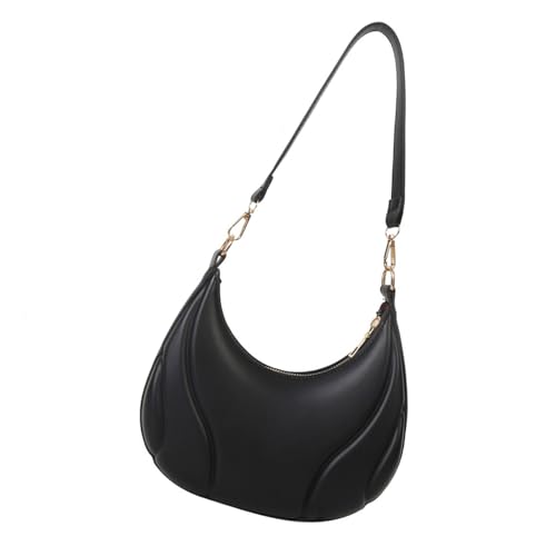 Stilvolle Achselbeutel PU Leder Umhängetaschen Elegante Feste Farbe Freizeithandtasche Für Tägliche Verwendung Und Spezielle Anlass Umhängetasche von UncleS