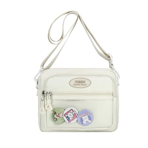 Stilvolle Crossbody Tasche Mit Klarem Abzeichenhalter Display Fenster Nylon Umhängetaschen Für Trendige Jugendliche Und Reisende Umhängetasche von UncleS