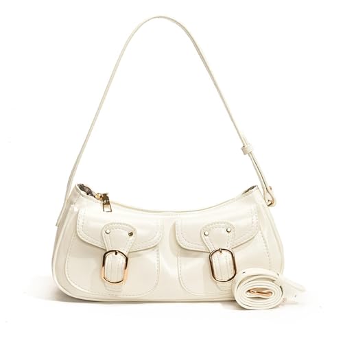Stilvolle Kleine Crossbody Tasche Mit Verstellbaren Riemenwechsel Umhängetaschen Mode PU Leder Unterarm Geldbörse Für Den Täglichen Gebrauch Retro Satchel von UncleS