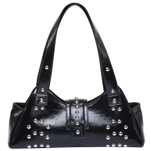 Stilvolle Nieten Verschönerte Achselbeutel Kreative PU Leder Umhängetaschen Um Jedem Outfit Oder Einer Anlass Umhängetasche Eine Kantige Note Zu Verleihen von UncleS