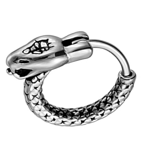 Stilvolle Punk Schlangenohrringe Auffällige Legierungstextur Bequeme Schlange Für Tägliche Verschleiß Und Partys Jugendliche Ohrringe von UncleS