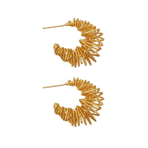 Stilvolle Unregelmäßige Frühlingsohrringe Für Männer Und Frauen Handgefertigtes Ohrringe Accessoire Für Kostüm Und Alltagsoutfits Kupferschmuck von UncleS