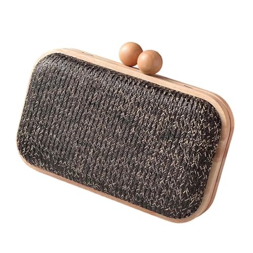 Strohkreuzkörperbeutel Frauen Summers Clutches Geldbörsen Brieftasche Und Handtaschen Strand Umhängetasche Woven Abend Handtasche Schulter Crossbody Tasche von UncleS