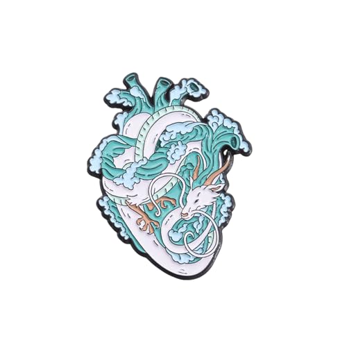 Stylish Cartoon Heart Pin Accessoire Everyday Wear Acryltextur Perfekt Um Jedem Outfit Stilvolle Persönlichkeit Zu Verleihen von UncleS